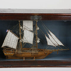 Small Shadowbox with Two-Masted French Bark