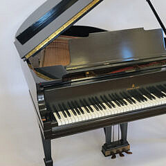 1936 Steinway & Sons Black Lacquer Baby Grand Piano