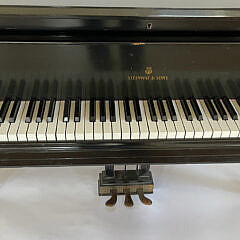 1936 Steinway & Sons Black Lacquer Baby Grand Piano