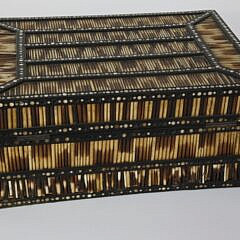 Anglo-Indian Ebony Quill Box, late 19th Century