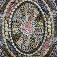 Large Decorative Oval Sailor’s Valentine