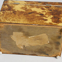 English Regency Double Compartment Tortoiseshell Tea Caddy, circa 1810