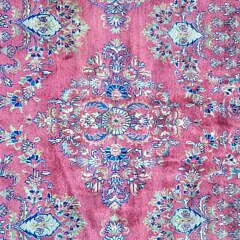 Vintage Hand Knotted Wool Sarouk Carpet