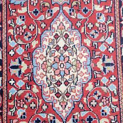 Vintage Hand Knotted Oriental Carpet Runner