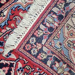 Vintage Hand Knotted Oriental Carpet Runner