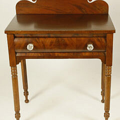 American Sheraton Mahogany One Drawer Dressing Table, circa 1840