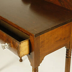 American Sheraton Mahogany One Drawer Dressing Table, circa 1840