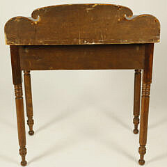 American Sheraton Mahogany One Drawer Dressing Table, circa 1840