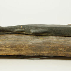 Vintage Folk Art Carved and Painted Brook Trout