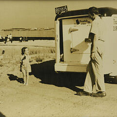 Two Louis S. Davidson Nantucket Photographs “Refreshments” and “Awaiting Winter”