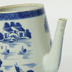 Canton Lighthouse Coffee Pot, 19th Century