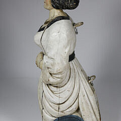 Polychrome Carved Pine Jenny Lind Ship’s Figurehead, mid 19th Century