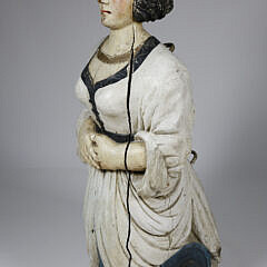 Polychrome Carved Pine Jenny Lind Ship’s Figurehead, mid 19th Century