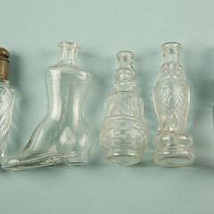 Collection of 19 Antique Glass Perfume Bottles