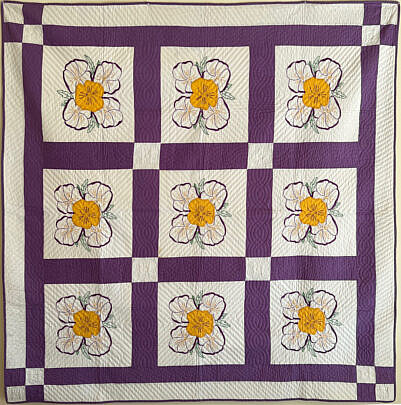 41628 Pansy Applique Quilt A IMG_9428