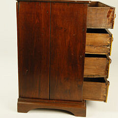 Miniature Chest of Four Drawers, 19th Century