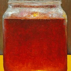 Ken Beck Diptych Oil on Panel “Cranberry Bog Honey and Preserved Lemons”