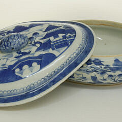 Canton Covered Vegetable Dish, 19th Century
