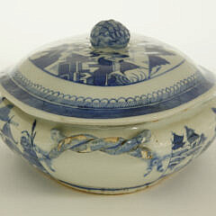 Canton Covered Vegetable Dish, 19th Century