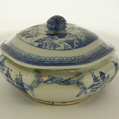 Canton Covered Vegetable Dish, 19th Century