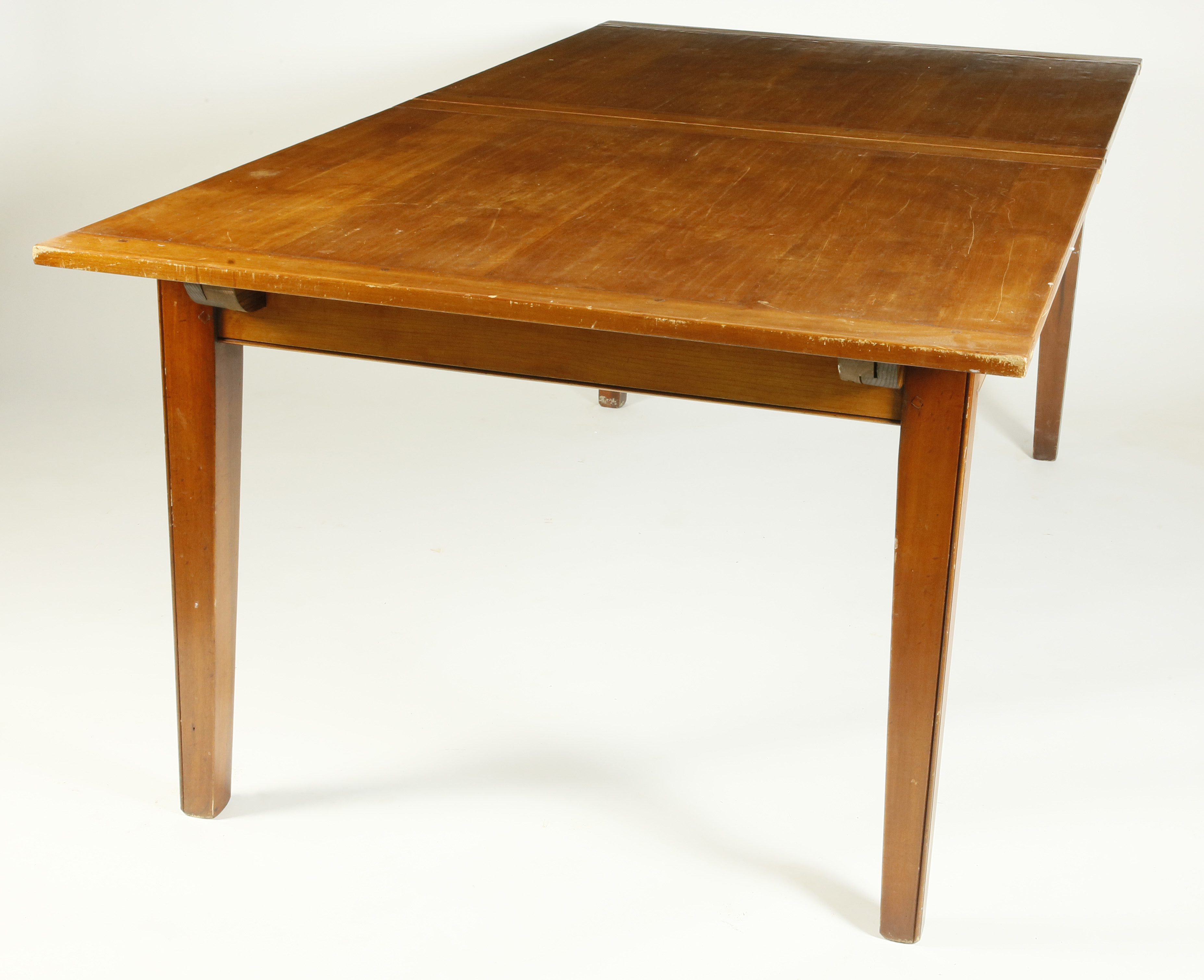 Hepplewhite Style Fruitwood Extension Dining Table with Breadboard Ends ...
