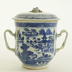 Canton Sugar Jar, 19th Century