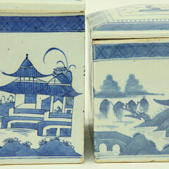 Set of Five Canton Graduated Boxes, 19th Century