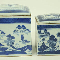 Set of Five Canton Graduated Boxes, 19th Century