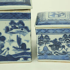 Set of Five Canton Graduated Boxes, 19th Century