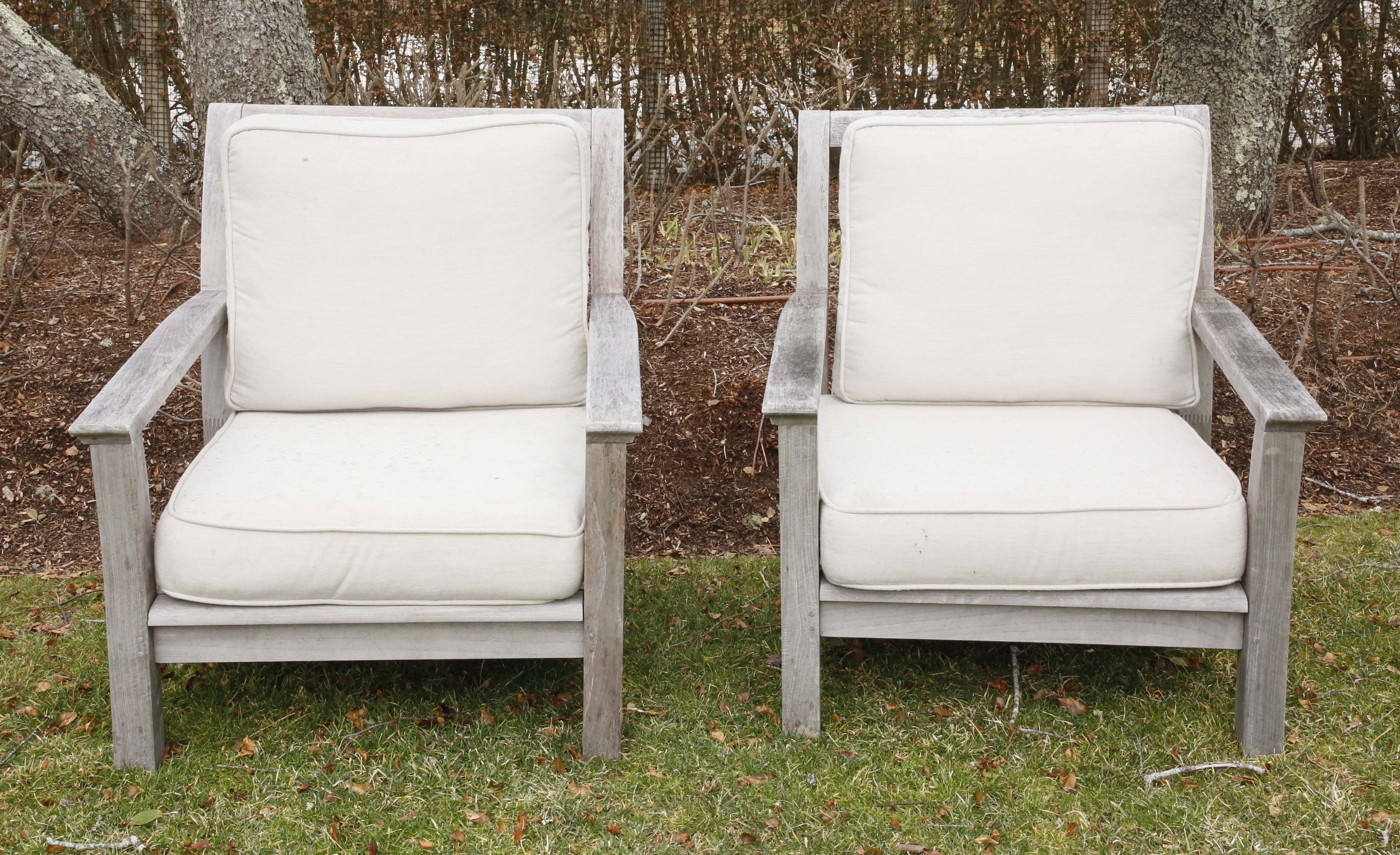 Pair of KingsleyBate Teakwood Open Armchairs Pair of Kingsley Bate