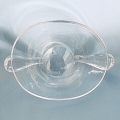 Steuben Crystal Oval Bowl Designed by George Thompson, circa 1950