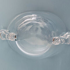 Steuben Crystal Oval Bowl Designed by George Thompson, circa 1950