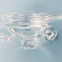 Steuben Crystal Large Round Bowl Designed by John Dreeves, circa 1942