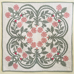 41636 Hawaiian Floral Applique Quilt A IMG_2531