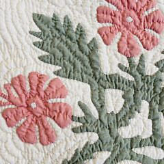 Hawaiian Floral Applique Quilt Wall Hanging