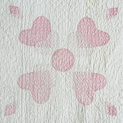 Sweetheart Tulip Applique Quilt, circa 1930s