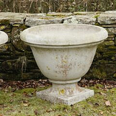 Pair of Concrete Garden Urns 