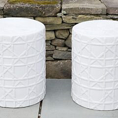 52-5090 Pr of White Glazed Ceramic Garden Seats A_MG_4316