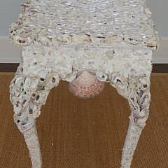 Shell Encrusted Georgian Style Rococo Form Console Table