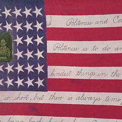 Betsy Nimock Framed Flag Series “Politeness and Courtesy”