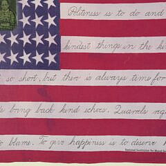 Betsy Nimock Framed Flag Series “Politeness and Courtesy”