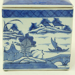 Canton Square Sugar Box, 19th Century