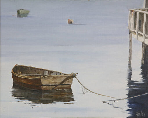 Roy Bailey (American 1933-2002) Oil On Board “Study of a Dory”