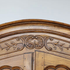 French Provincial Fruitwood Armoire, 19th Century