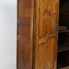 French Provincial Fruitwood Armoire, 19th Century