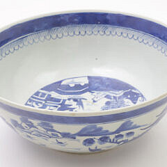 Canton Punch Bowl, 19th Century