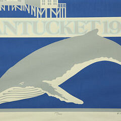 Vintage D. Thompson/M. Cormier Limited Edition “Nantucket 1980” Silk Screen Poster