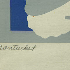 Vintage D. Thompson/M. Cormier Limited Edition “Nantucket 1980” Silk Screen Poster