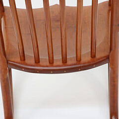 Signed Stephen Swift “Nantucket” Cherry Rocking Chair