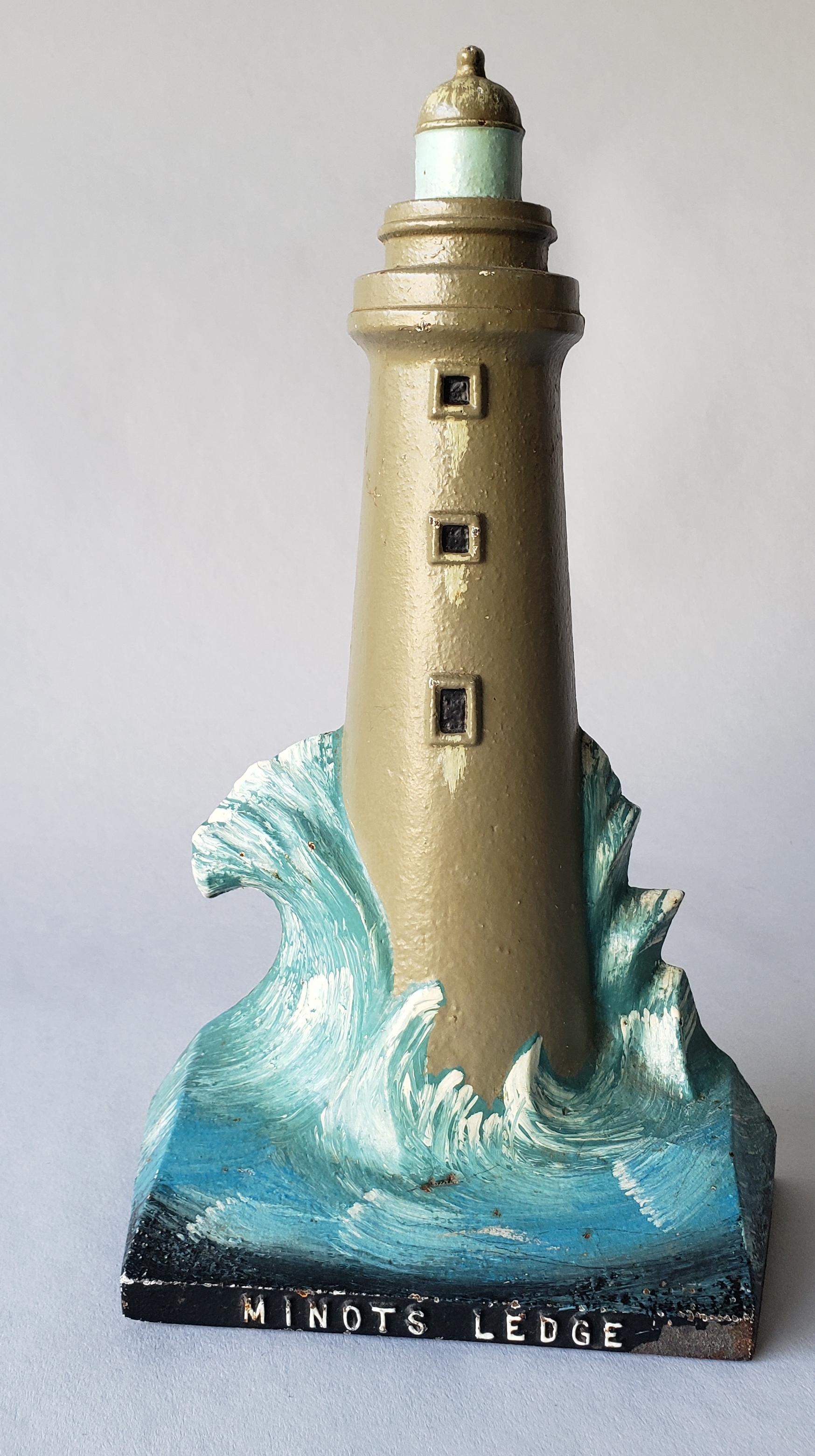 Cast Iron Light House Figural Doorstop Light House Collection Cast